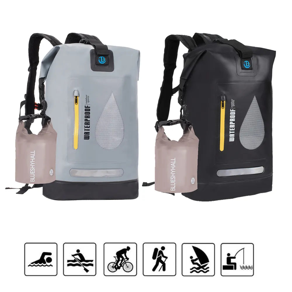 20L/30L Waterproof Dry Bag Backpack - Bucket Storage