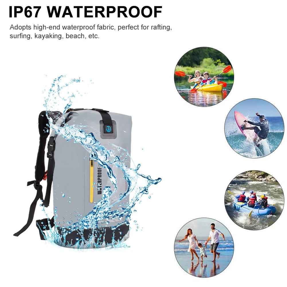 20L/30L Waterproof Dry Bag Backpack - Bucket Storage