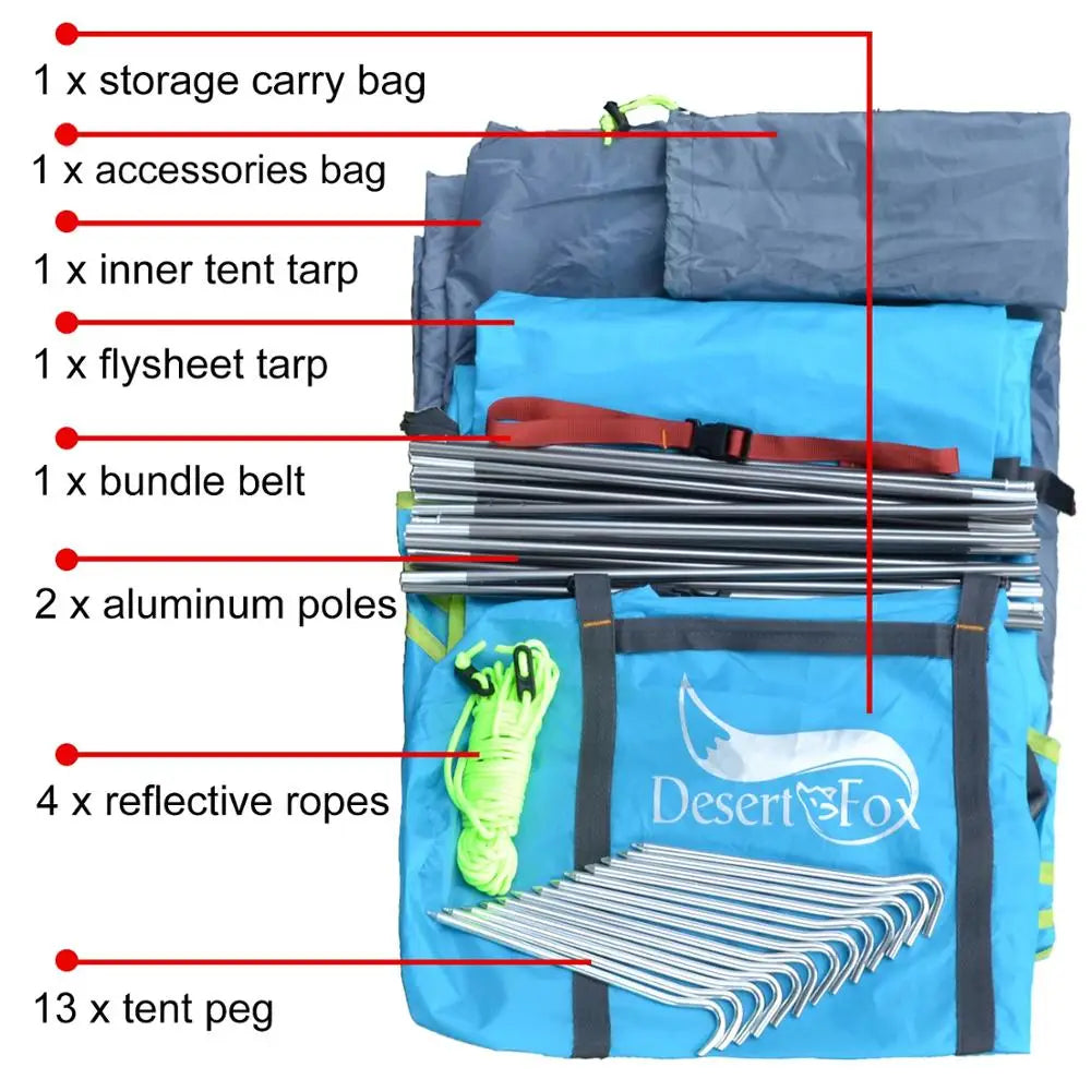 Desert & Fox 1 Person Hiking Tent