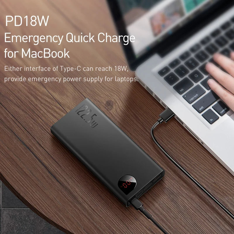 Baseus 22.5W Power Bank 20000mAh Portable Fast Charging