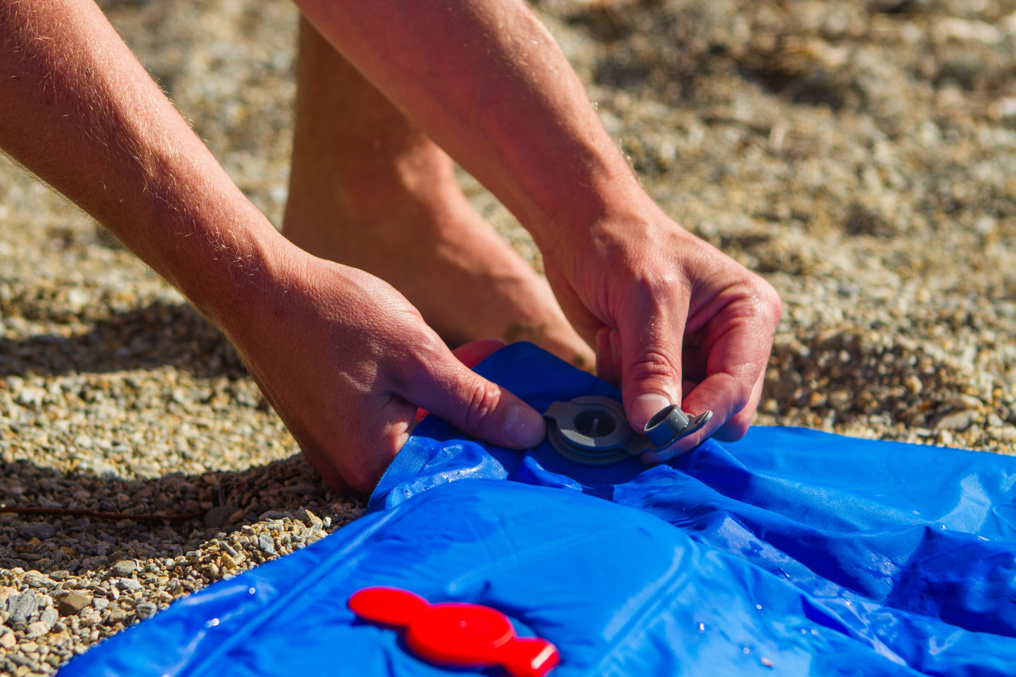 Ultralight Air Mat, with self Inflating foot Pump