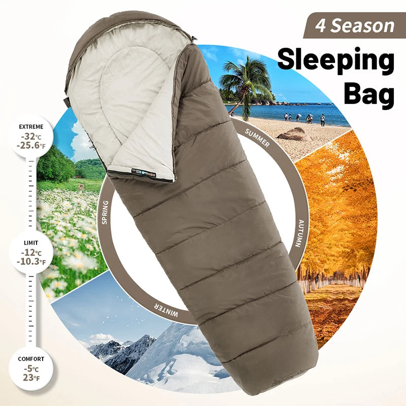 Naturehike Sleeping Bag MJ300 -1℃ Lightweight MJ600 -12℃ Mummy Sleeping Bag