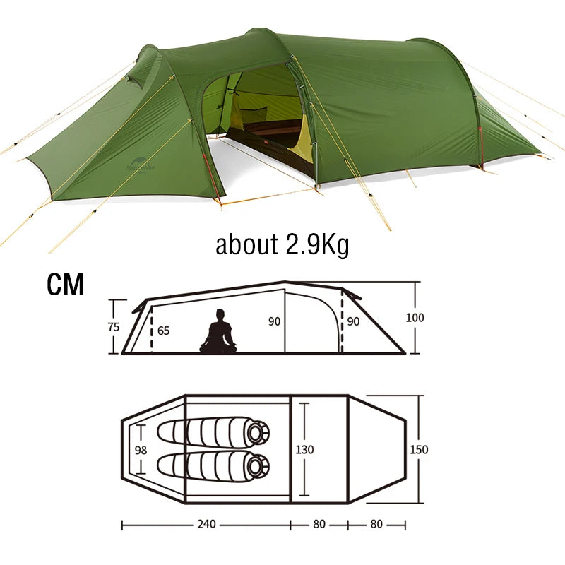 Naturehike 3 Person Tent - Ultralight