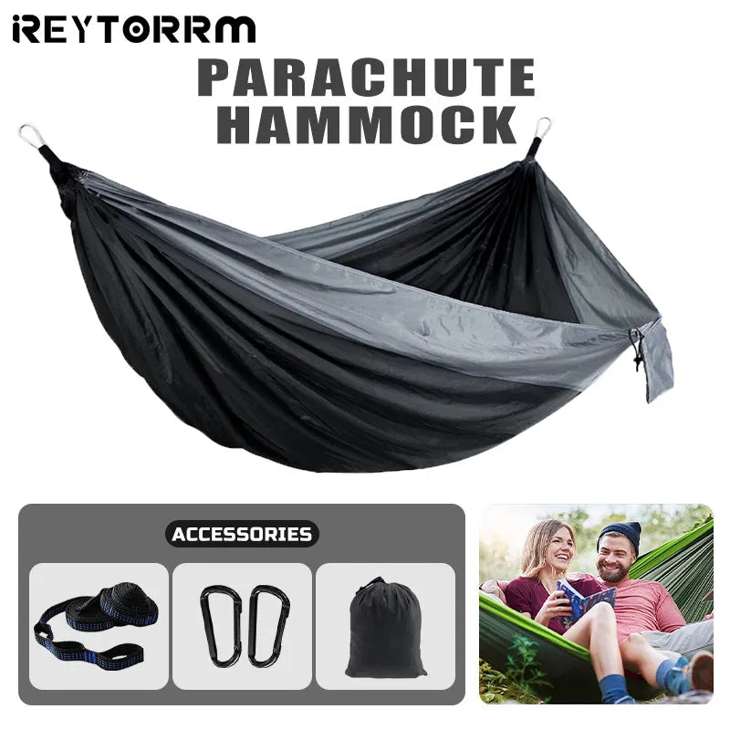 Hammock 260x140cm Double Portable Hammock with 2 Tree Straps