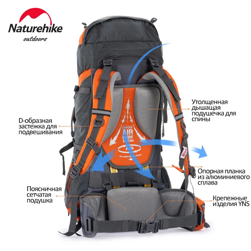 Naturehike Backpack 70L Mountaineering Bags