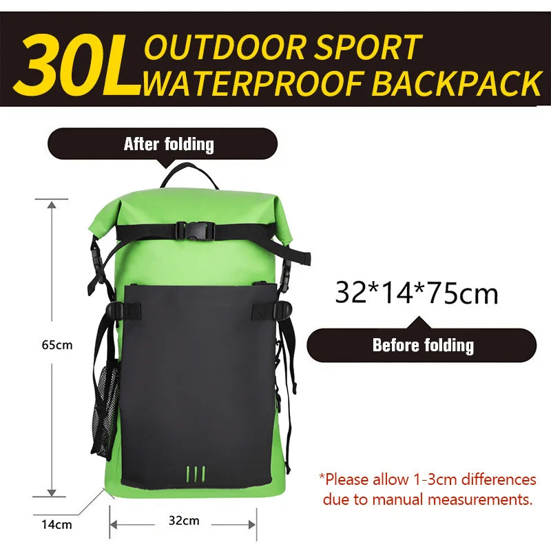 30L Waterproof Dry Bag - Backpack