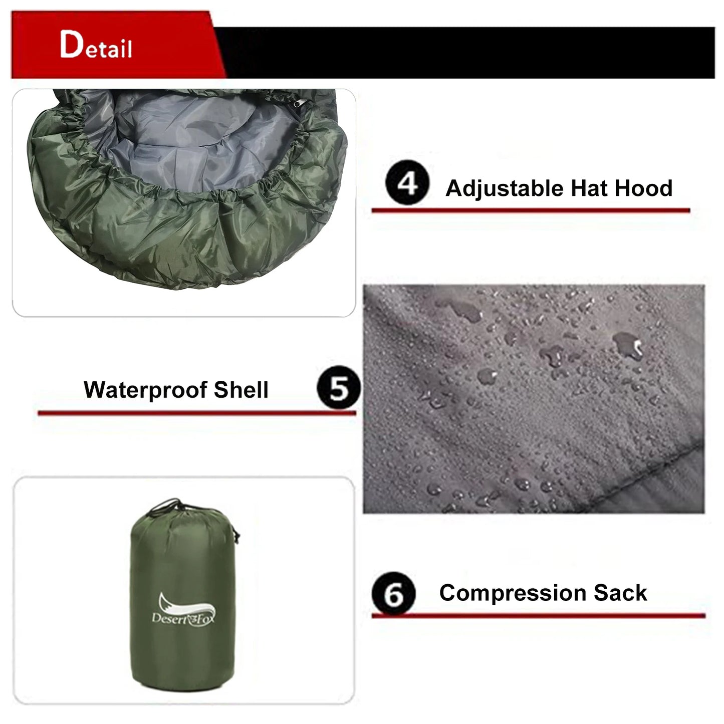 Desert & Fox Compact Sleeping Bag Ultralight