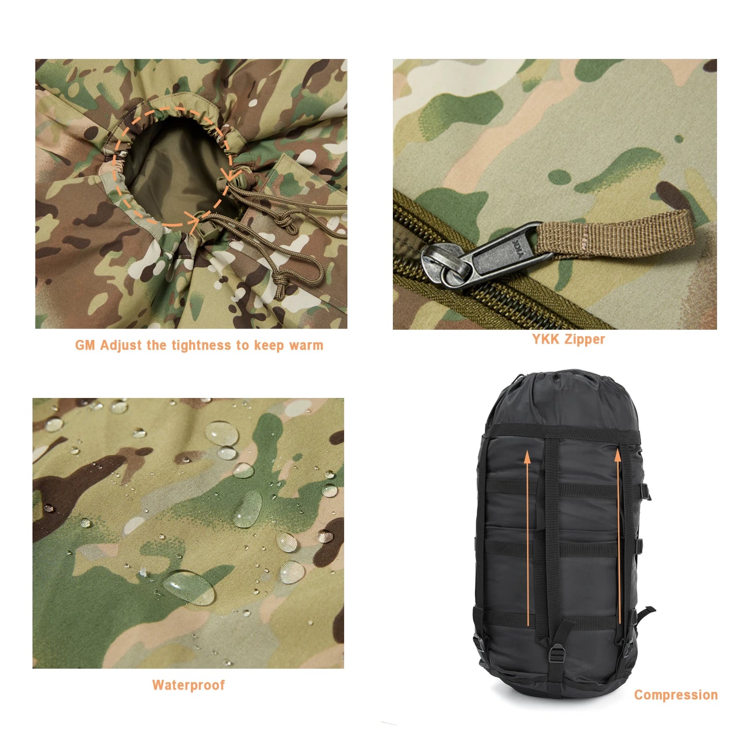 MT Army Force Defense 4  Sleeping Bags Military Modular Sleeping System