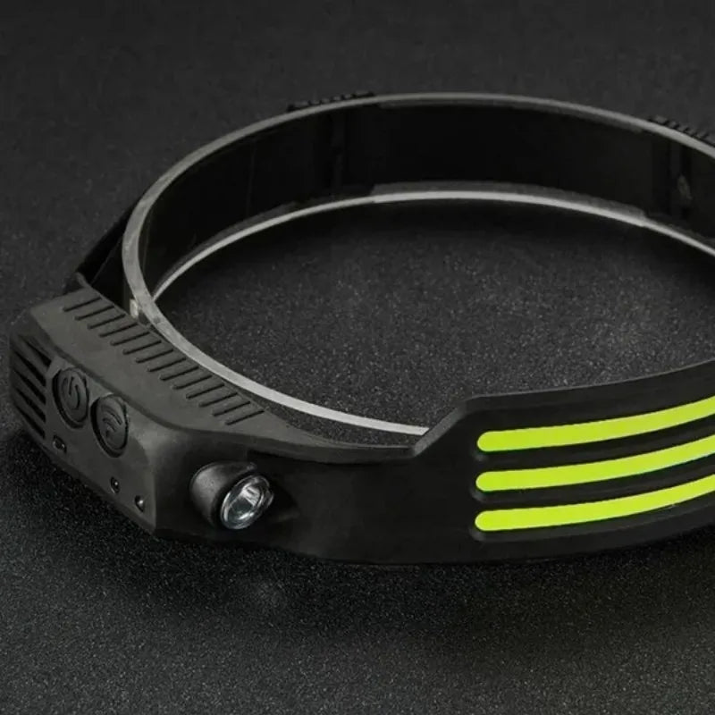 LED Sensor Head Lamp USB  Rechargeable Headlight